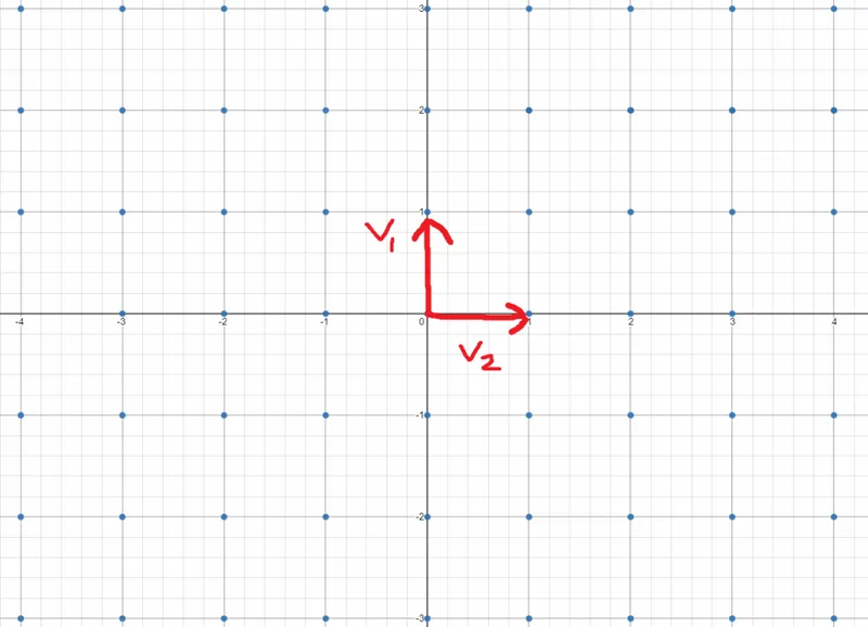 lattice with two vectors
