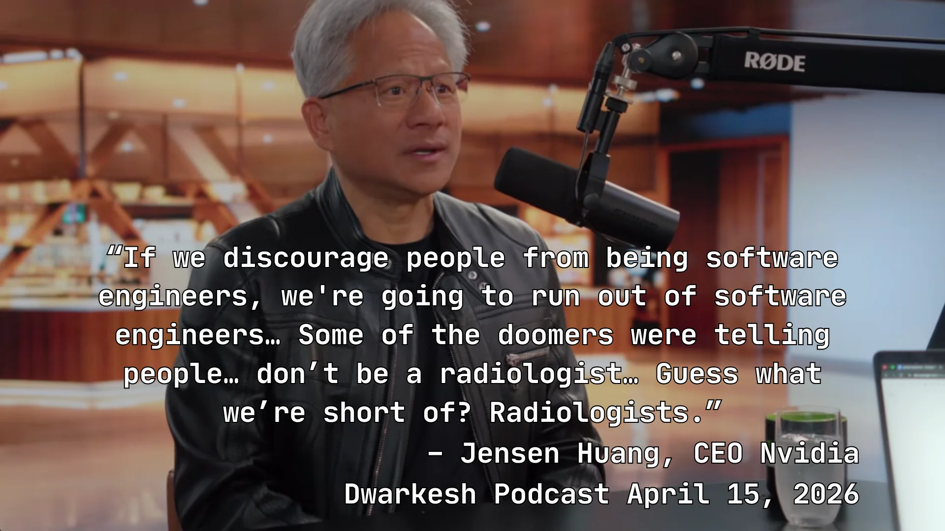 Jensen Huang on the Dwarkesh Patel podcast